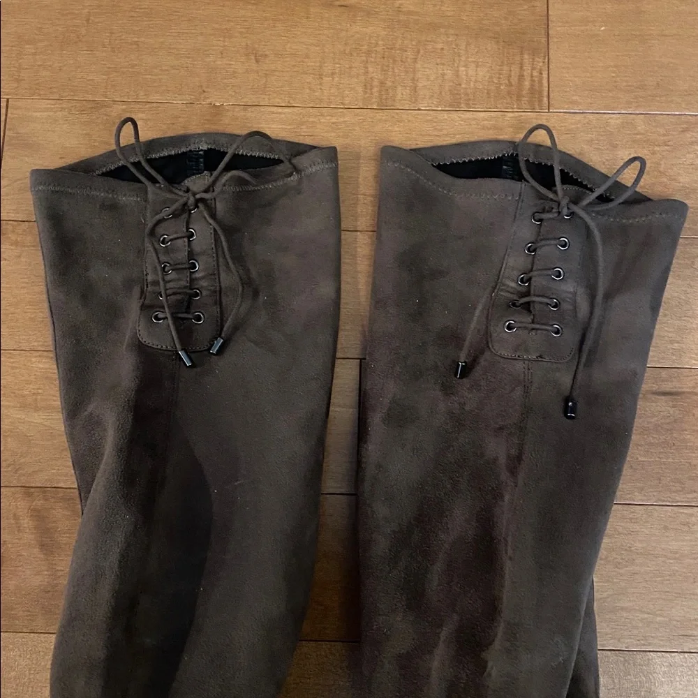 Kenneth Cole Reaction Women's Knee-High Boots Brown Size 7.5